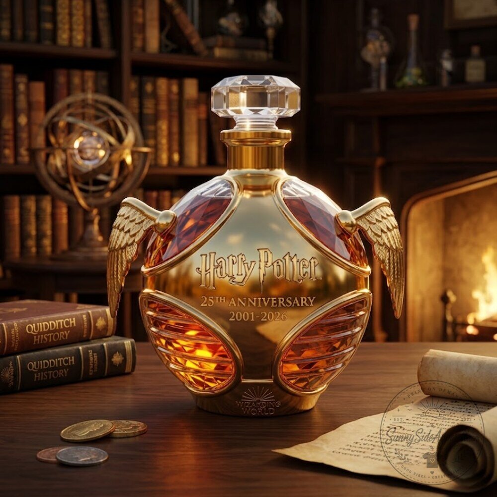 Harry Potter Golden Snitch 25th Anniversary Decanter Whiskey Bottle 2026 3 Harry Potter Golden Snitch 25th Anniversary Decanter Whiskey Bottle 2026