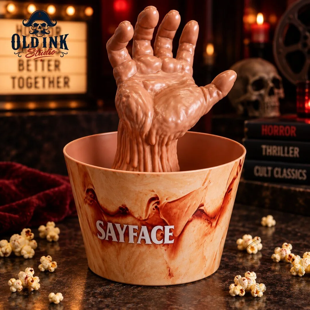 Sayface Creepy Bloody Hand Popcorn Bucket, Horror Movie Halloween Bowl 2026 6 Sayface Creepy Bloody Hand Popcorn Bucket, Horror Movie Halloween Bowl 2026