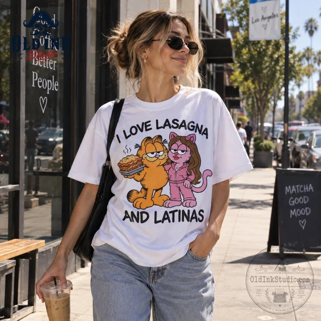 I Love Lasagna And Latinas Garfield Funny Meme T Shirt 2026 5 I Love Lasagna And Latinas Garfield Funny Meme T Shirt 2026