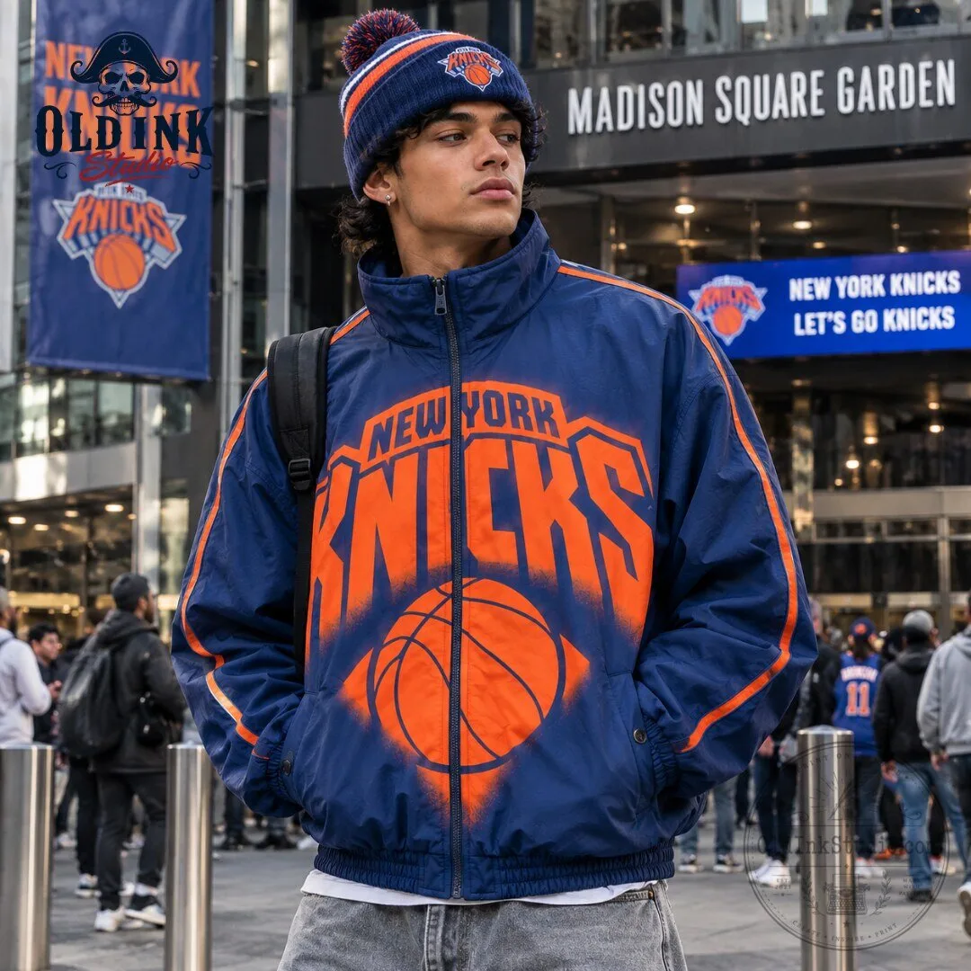 New York Knicks KATSEYE SNL Graffiti Logo Zip Up Bomber Jacket 2026 4 New York Knicks KATSEYE SNL Graffiti Logo Zip Up Bomber Jacket 2026