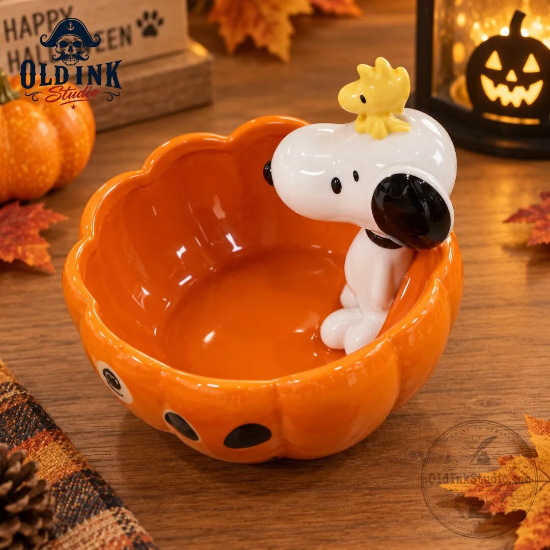 Peanuts Snoopy x Woodstock Halloween Pumpkin Candy Bowl 2026 4 Peanuts Snoopy x Woodstock Halloween Pumpkin Candy Bowl 2026