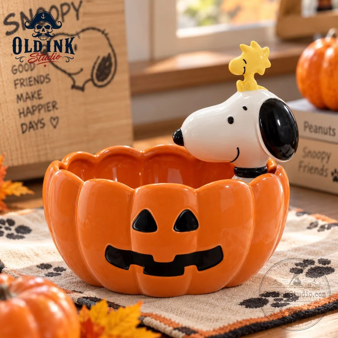 Peanuts Snoopy x Woodstock Halloween Pumpkin Candy Bowl 2026 5 Peanuts Snoopy x Woodstock Halloween Pumpkin Candy Bowl 2026