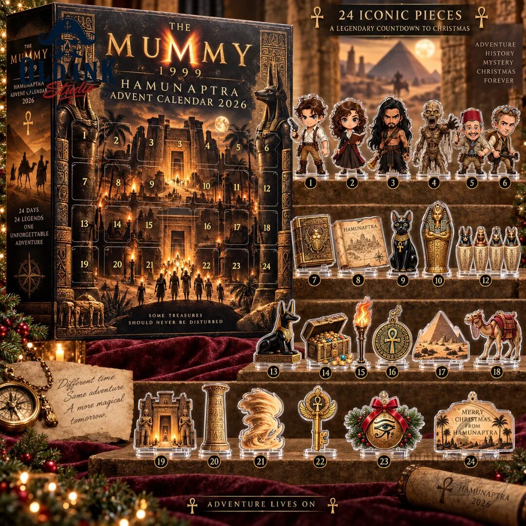 The Mummy 1999 Hamunaptra Christmas Advent Calendar 2026 24 Iconic Pieces Countdown