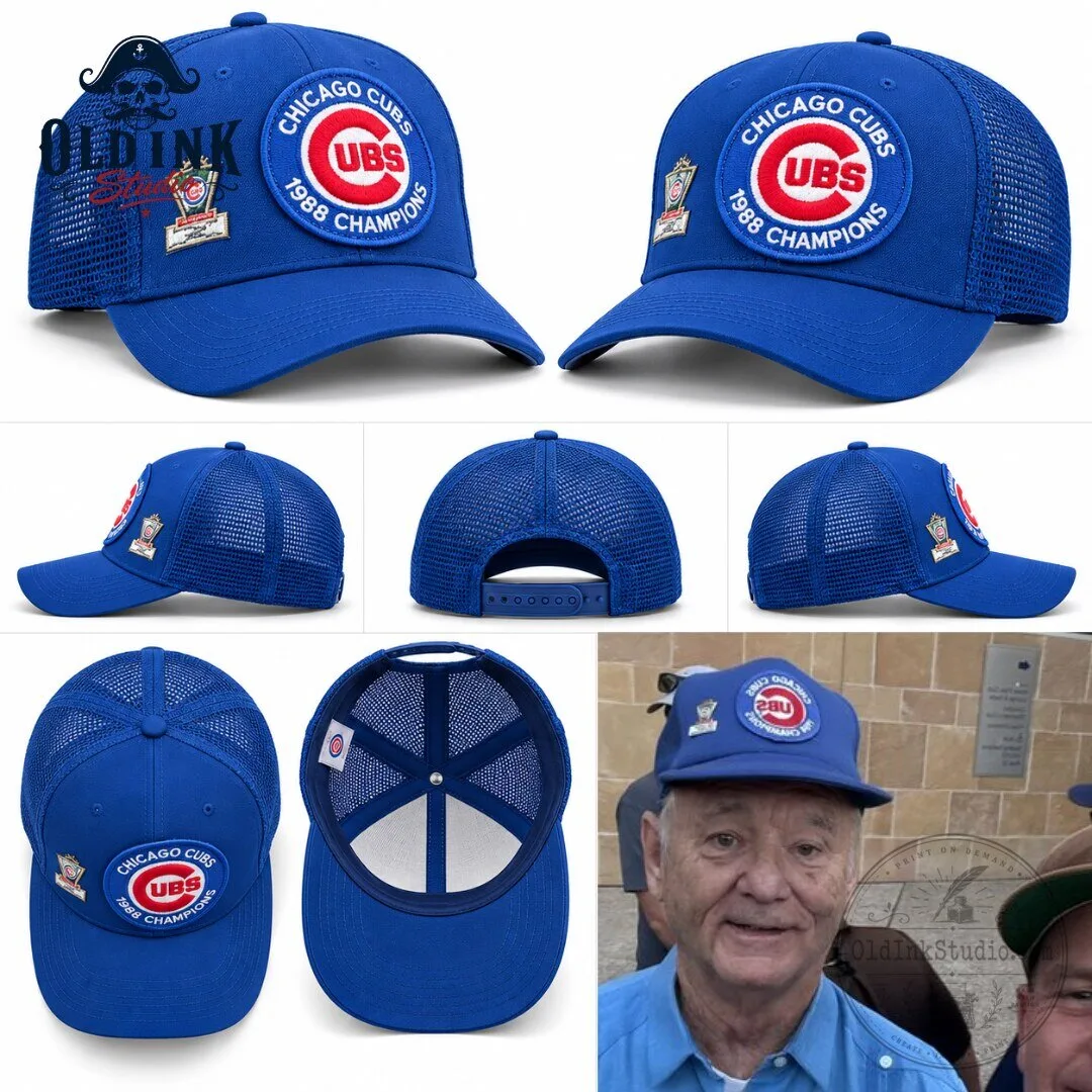 Chicago Cubs 1988 Champions Vintage Snapback Hat 2026 Bill Murray Petco Park Style