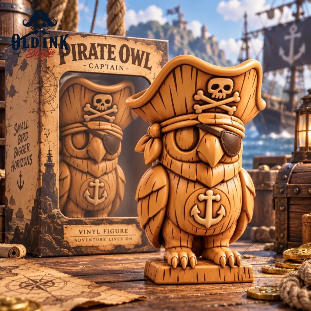 "Top 2026 Collectibles: Pirate Owl Figure, Big Cat Bag, Tiger Cap" 24 Captain Pirate Owl Vinyl Figure Collectible 2026