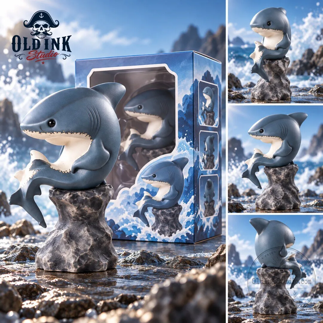 Thinking Great White Shark The Thinker Collectible Vinyl Figure 2026 5 Thinking Great White Shark The Thinker Collectible Vinyl Figure 2026