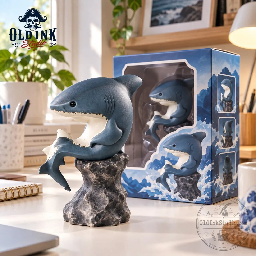 Thinking Great White Shark The Thinker Collectible Vinyl Figure 2026 6 Thinking Great White Shark The Thinker Collectible Vinyl Figure 2026