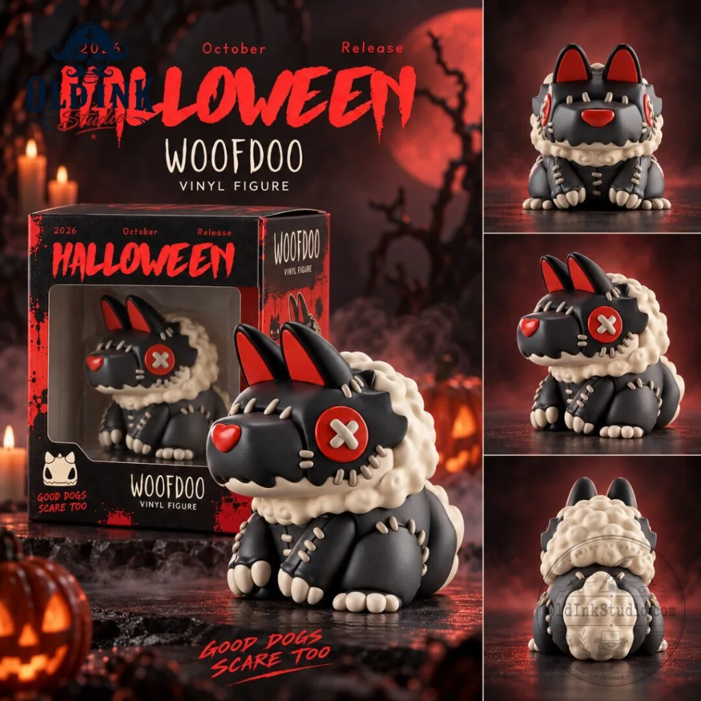 "Top 2026 Collectibles: Halloween, Trucker Hat, and Advent Calendar" 25 Woofdoo Halloween Collectible Vinyl Figure Good Dogs Scare Too 2026