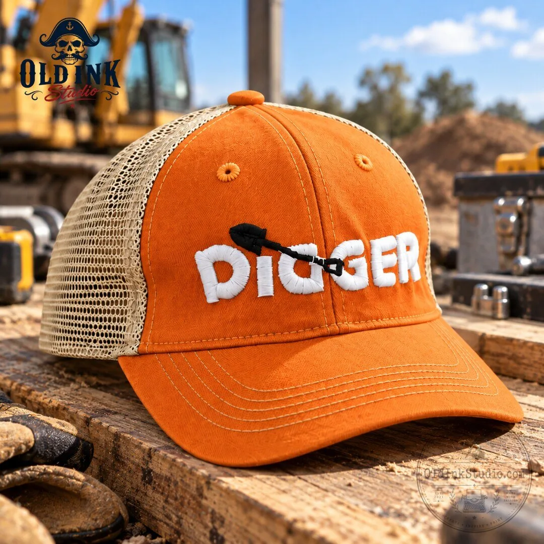 Digger Trucker Hat with Shovel Logo Mesh Back Snapback 2026 6 Digger Trucker Hat with Shovel Logo Mesh Back Snapback 2026