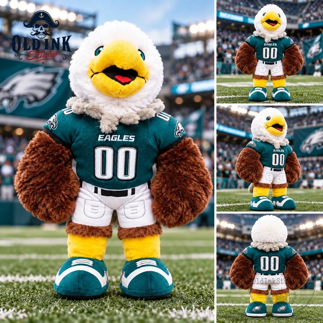 Philadelphia Eagles Swoop Mascot Plush Toy in Jersey 2026 4 Philadelphia Eagles Swoop Mascot Plush Toy in Jersey 2026