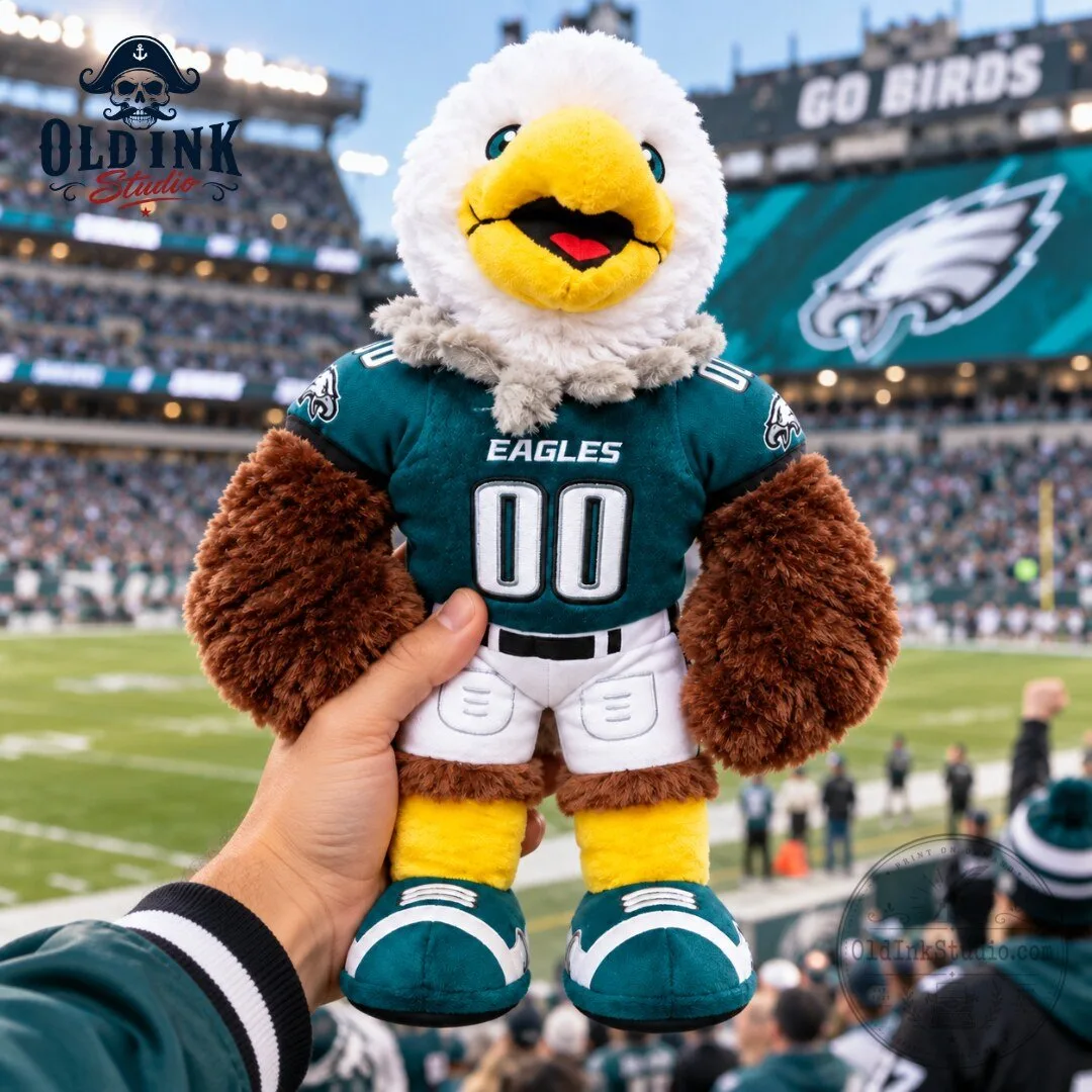 Philadelphia Eagles Swoop Mascot Plush Toy in Jersey 2026 5 Philadelphia Eagles Swoop Mascot Plush Toy in Jersey 2026