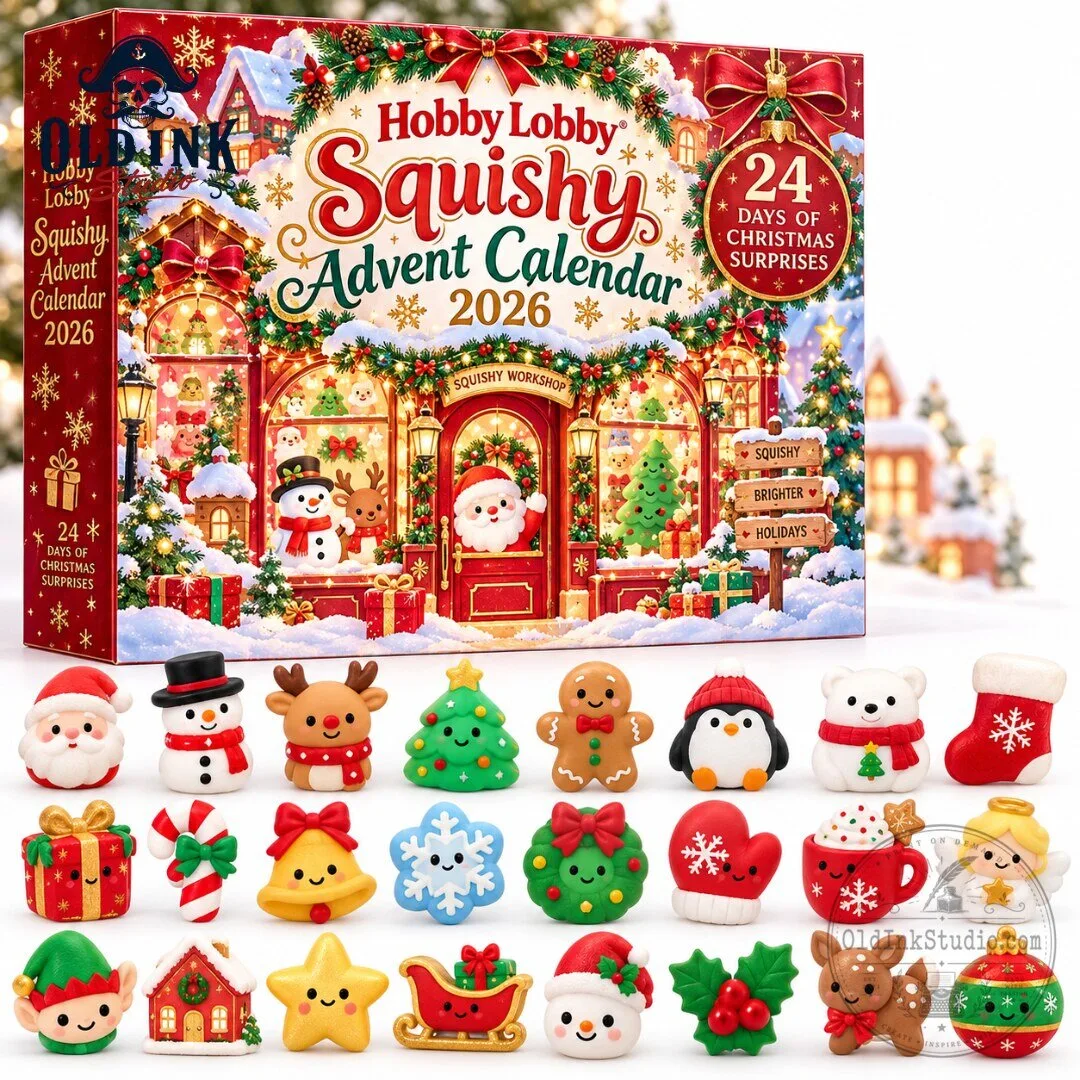 Hobby Lobby Squishy Advent Calendar 2026 24 Days of Christmas Surprises