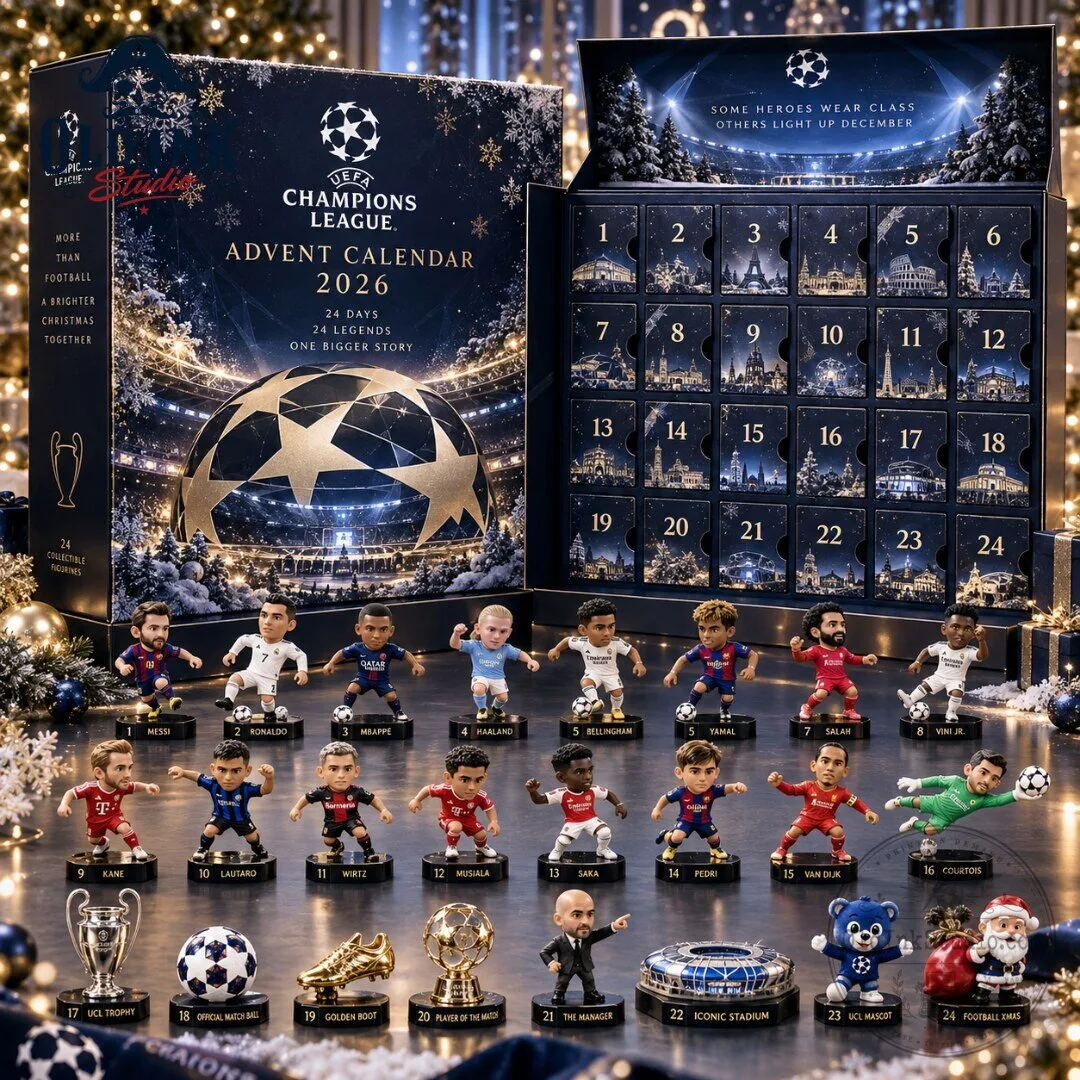 UEFA Champions League Christmas Advent Calendar 2026 24 Collectible Football Legend Countdown