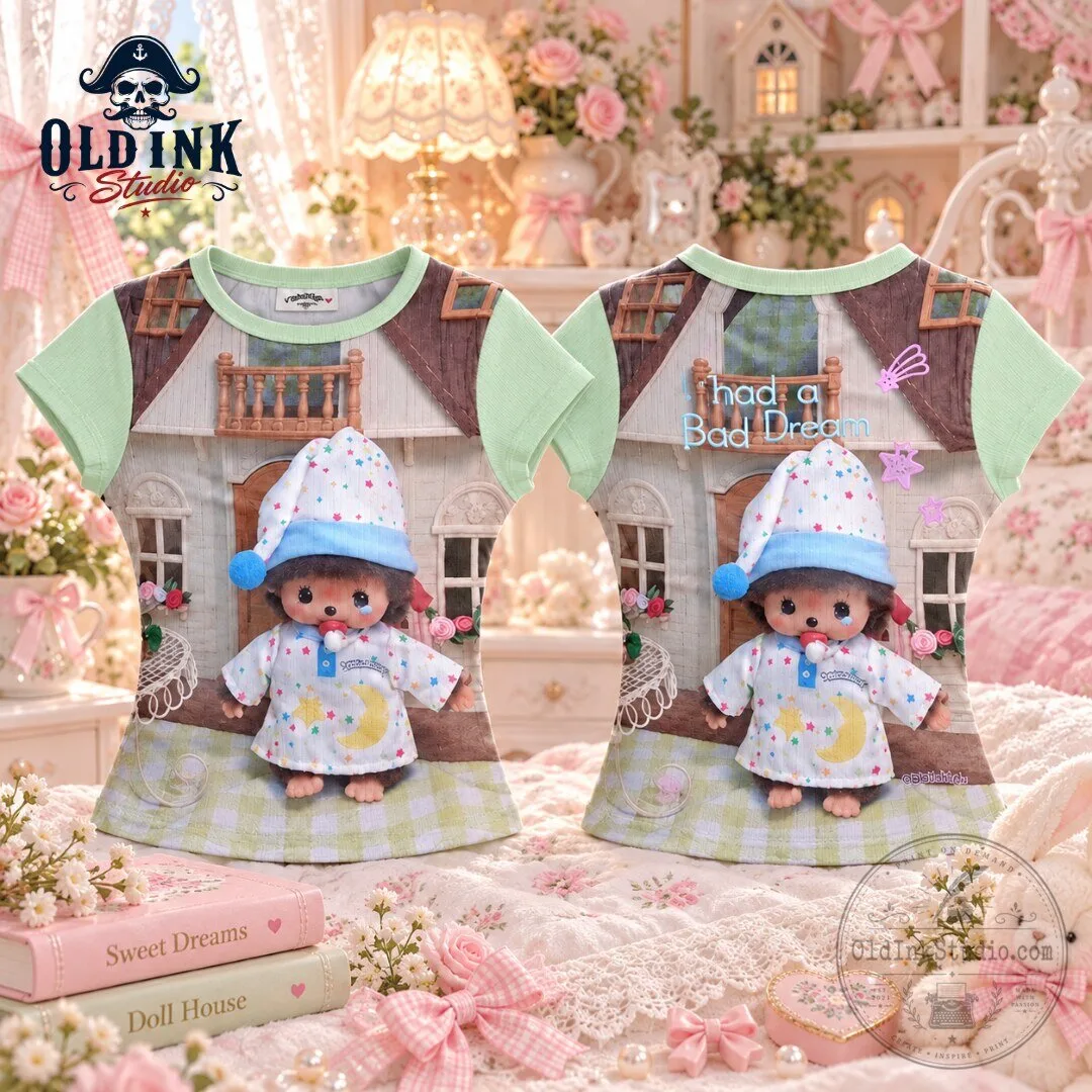 Sculptor x Monchhichi I Had a Bad Dream Pajama Graphic Baby Tee 2026