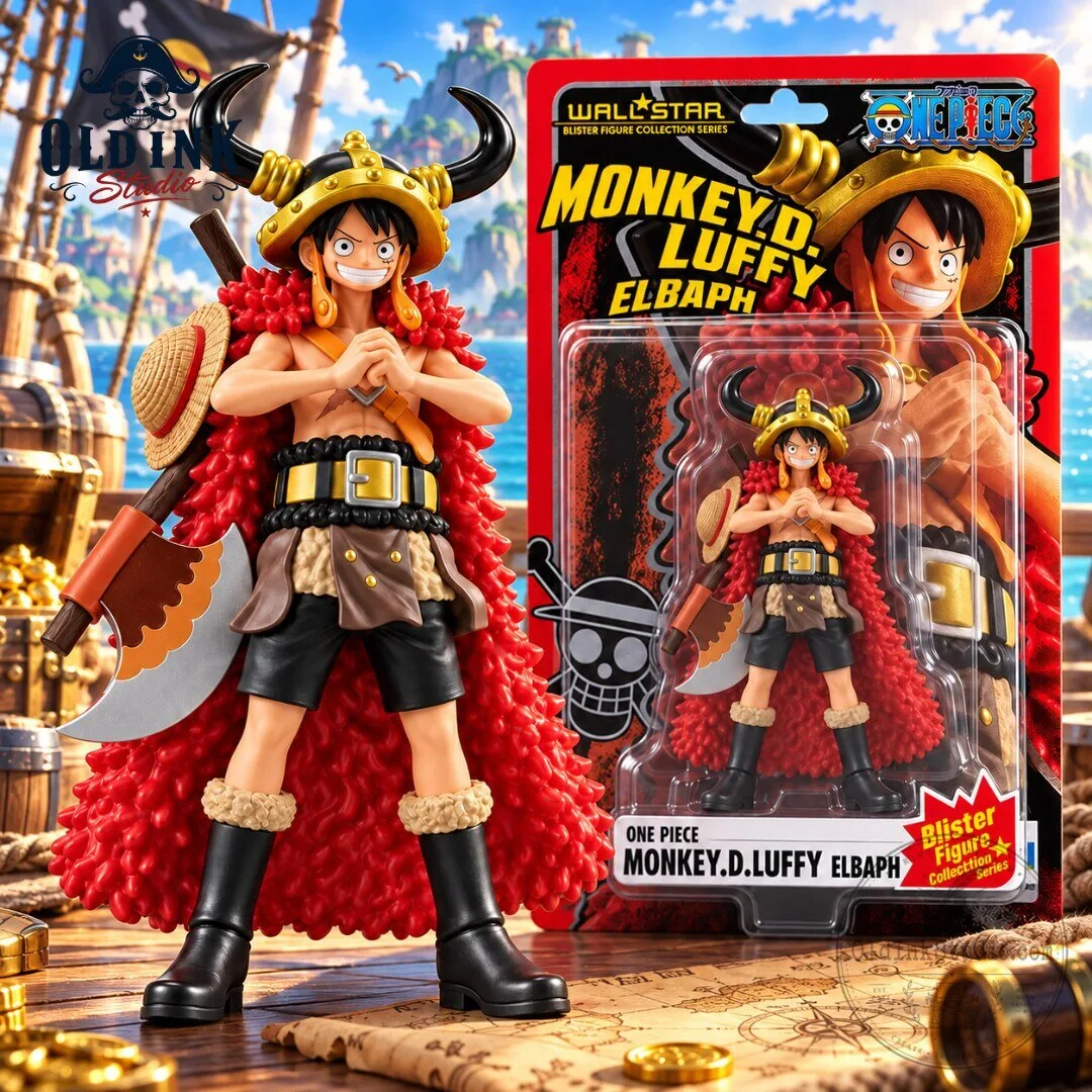 One Piece Wallstar Monkey D Luffy Elbaph Action Figure 2026