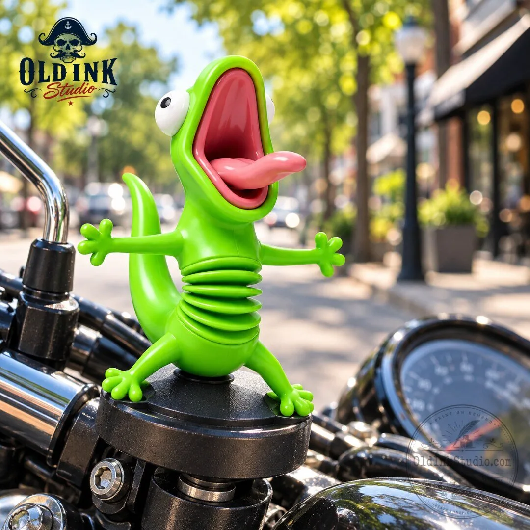 WobblyBuddy Green Lizard Spring Figurine Cool Ride Buddy 2026