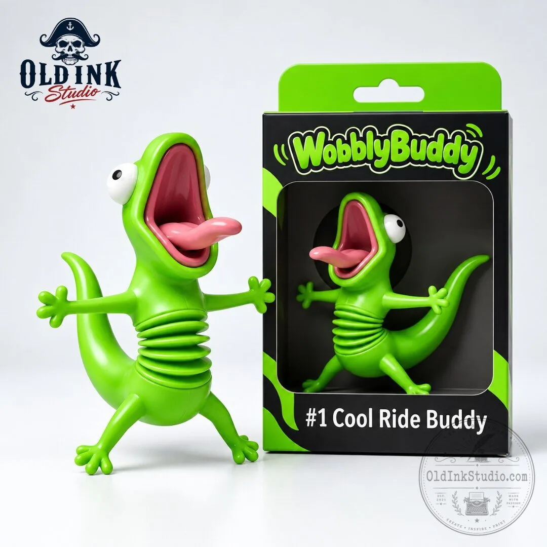 WobblyBuddy Green Lizard Spring Figurine Cool Ride Buddy 2026 5 WobblyBuddy Green Lizard Spring Figurine Cool Ride Buddy 2026