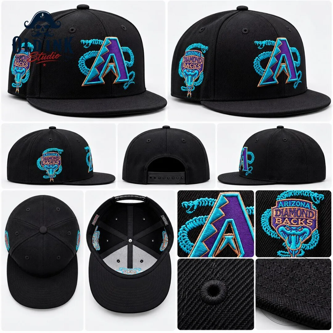 Arizona Diamondbacks New Era Midnight Venom Throwback 59FIFTY Fitted Hat 2026