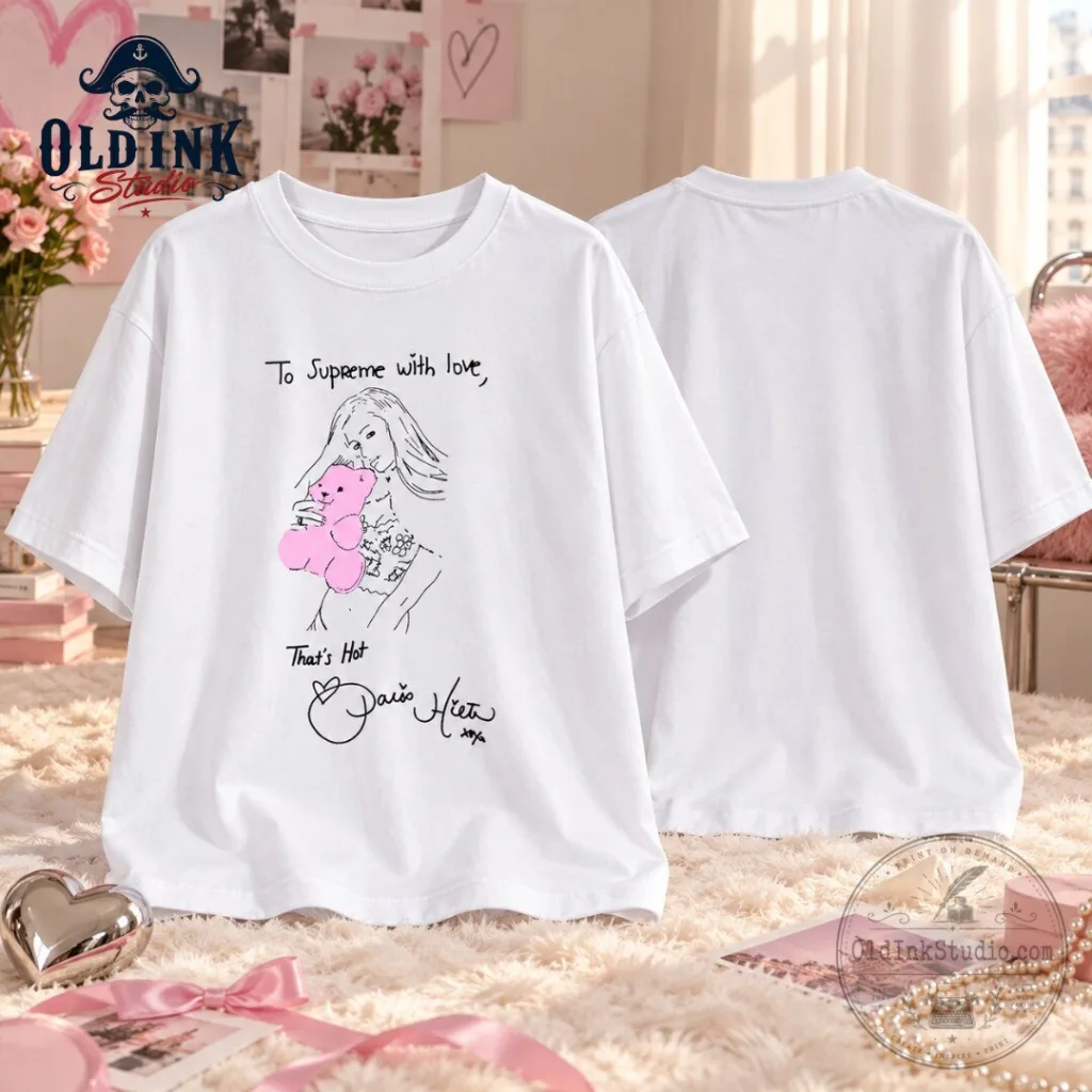Supreme x Paris Hilton Rob Pruitt Thats Hot Pink Bear White T Shirt 2026