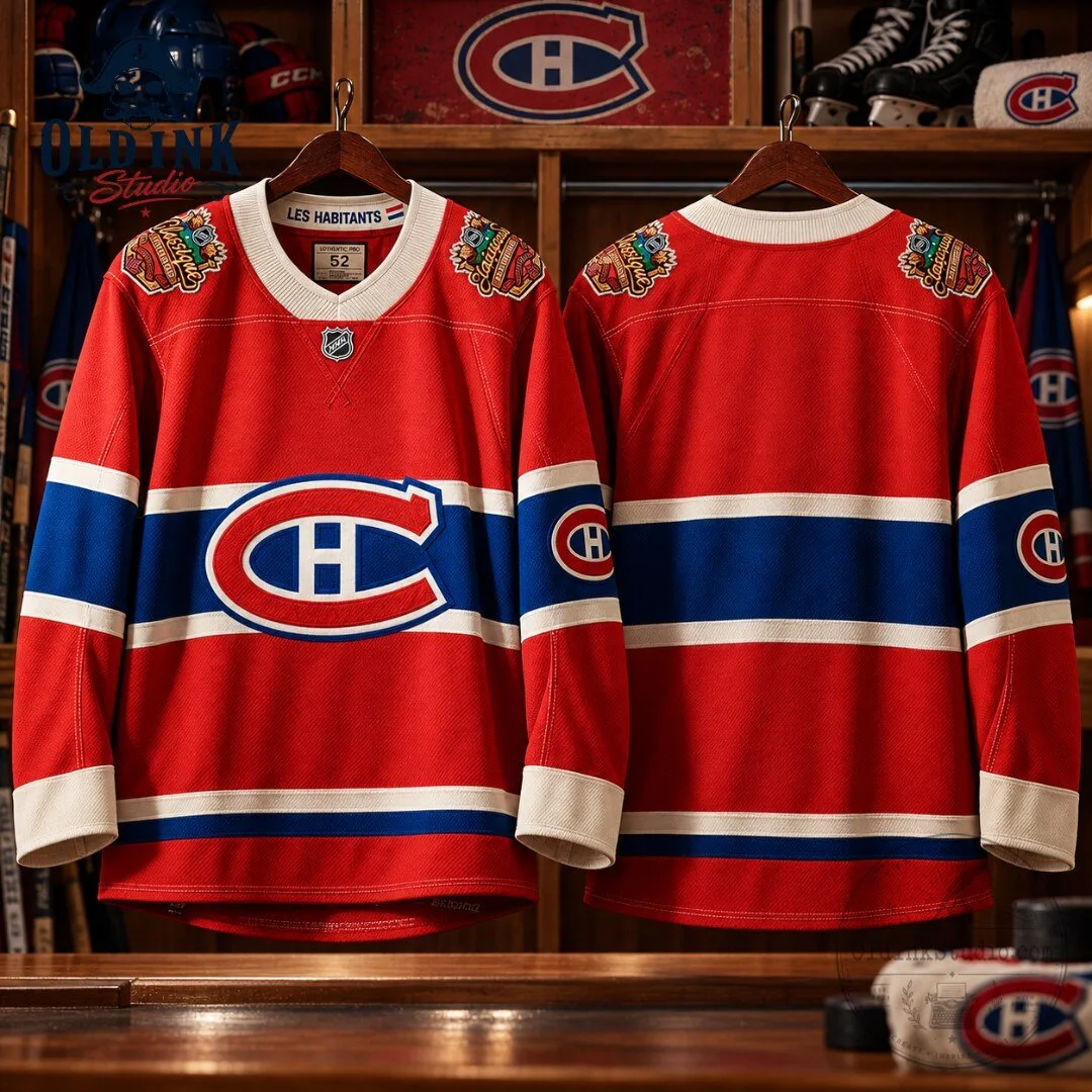 Montreal Canadiens 2026 NHL Heritage Classic Red Jersey 3 Montreal Canadiens 2026 NHL Heritage Classic Red Jersey