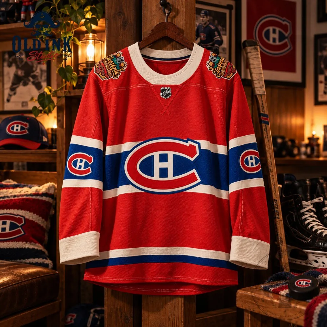 Montreal Canadiens 2026 NHL Heritage Classic Red Jersey 4 Montreal Canadiens 2026 NHL Heritage Classic Red Jersey