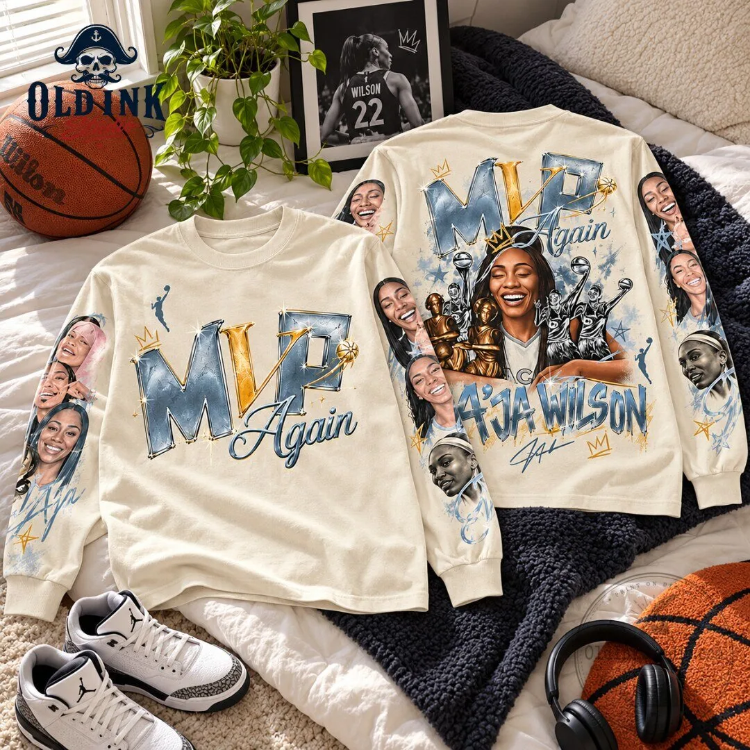 Playa Society Aja Wilson MVP Again 2026 Graphic Long Sleeve T Shirt 7 Playa Society Aja Wilson MVP Again 2026 Graphic Long Sleeve T Shirt