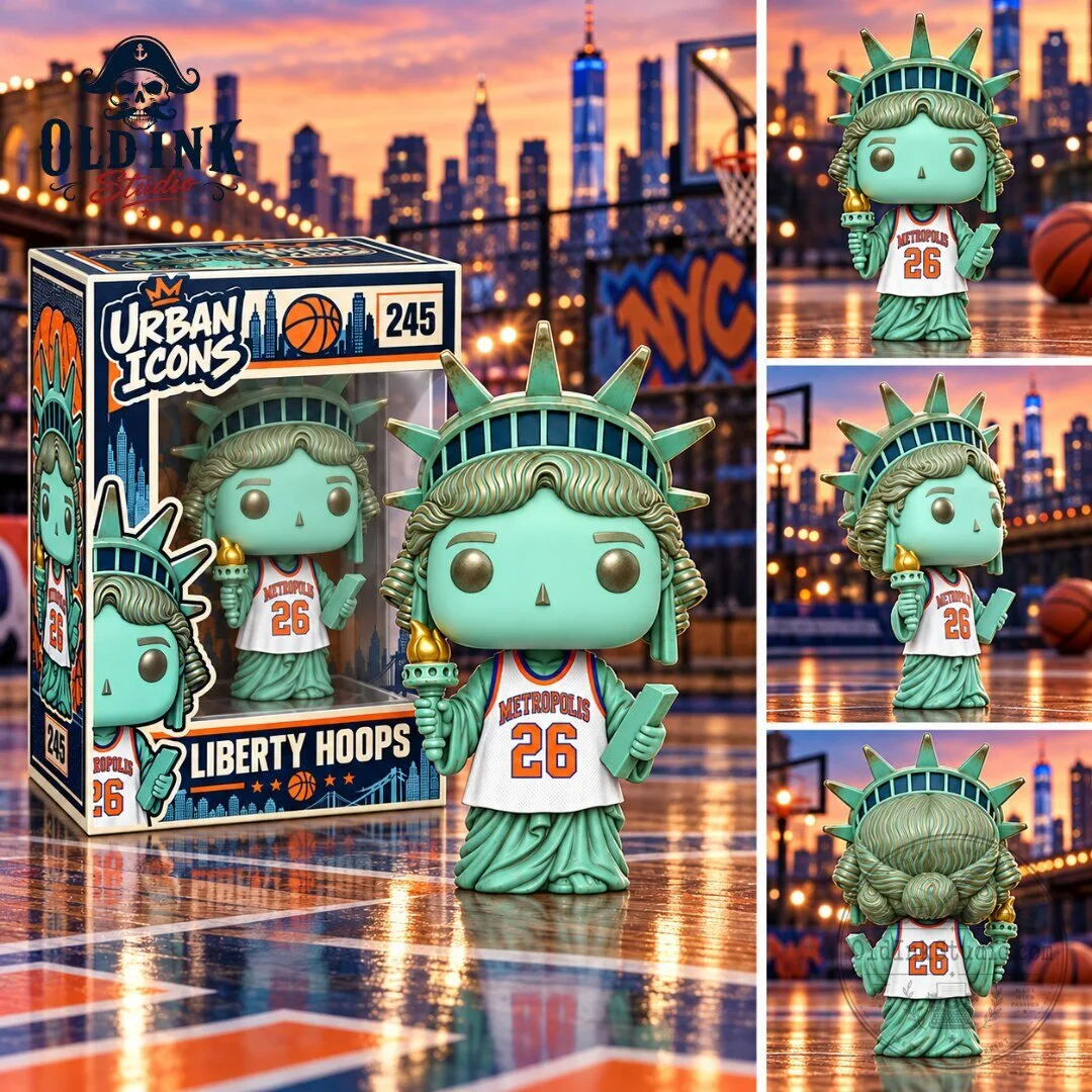 Funko Pop Basketball Statue of Liberty New York Knicks 2026 NBA Champions Ring Night Exclusive