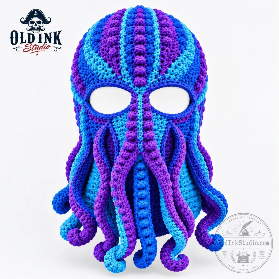 Crochet Octopus Tentacle Balaclava Ski Mask 2026