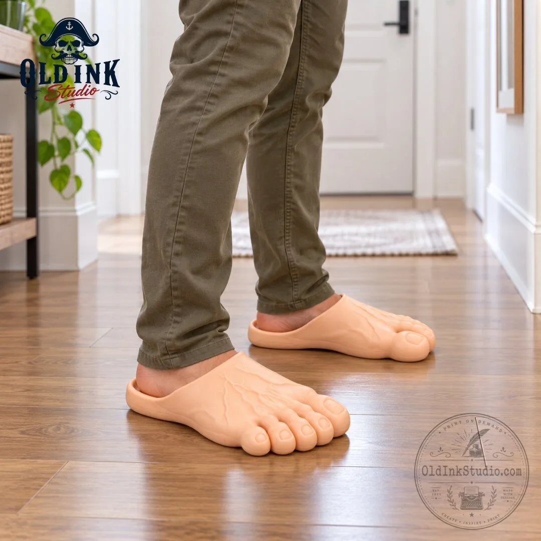 Creepy Bare Human Feet Slippers Funny Novelty Shoes 2026 6 Creepy Bare Human Feet Slippers Funny Novelty Shoes 2026