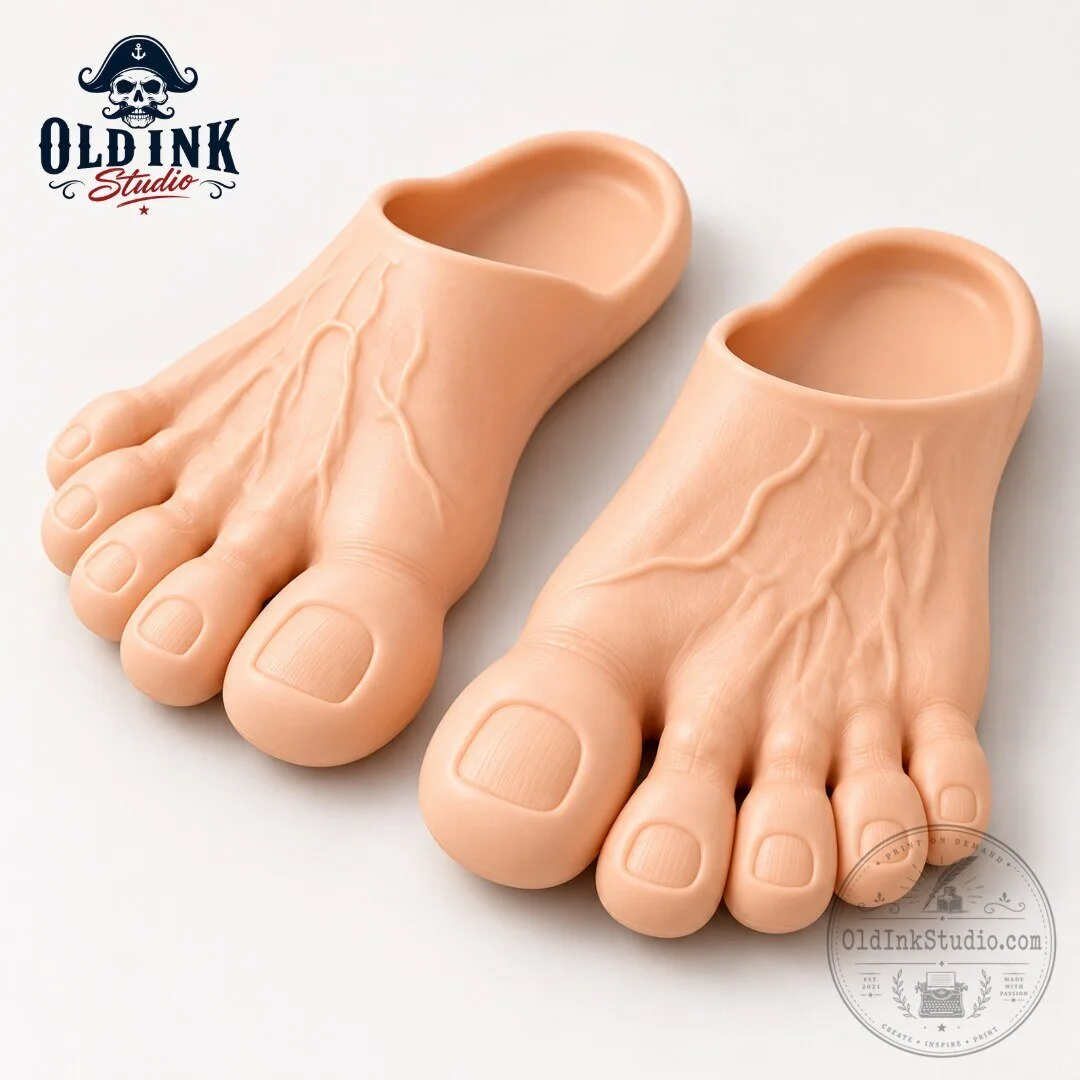 Creepy Bare Human Feet Slippers Funny Novelty Shoes 2026 7 Creepy Bare Human Feet Slippers Funny Novelty Shoes 2026