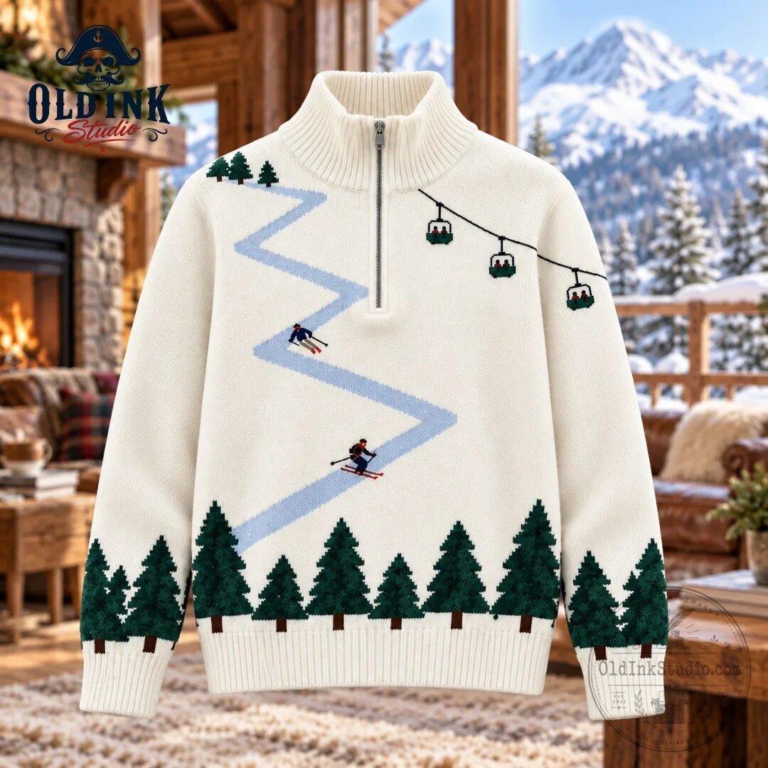 Ramin Nasibov Retro Ski Slope Mountain Half Zip Knit Sweater 2026 4 Ramin Nasibov Retro Ski Slope Mountain Half Zip Knit Sweater 2026