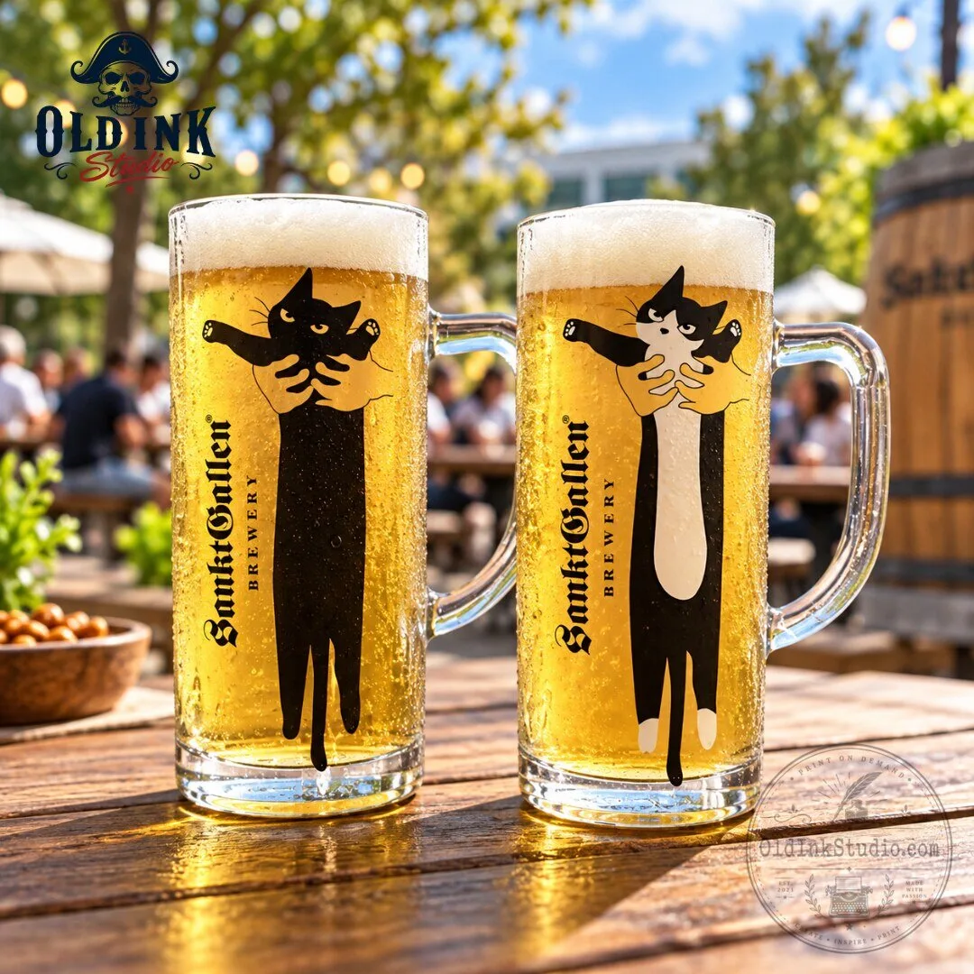 SanktGallen Brewery Long Cat Glass Beer Mug 2026 5 SanktGallen Brewery Long Cat Glass Beer Mug 2026