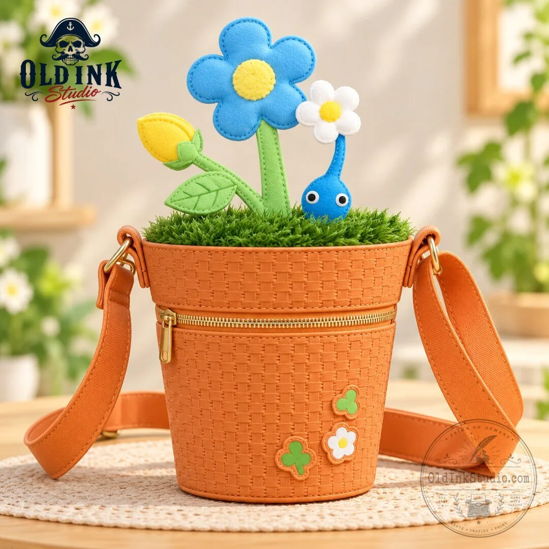 Pikmin Blue Potted Plant Crossbody Bag 2026