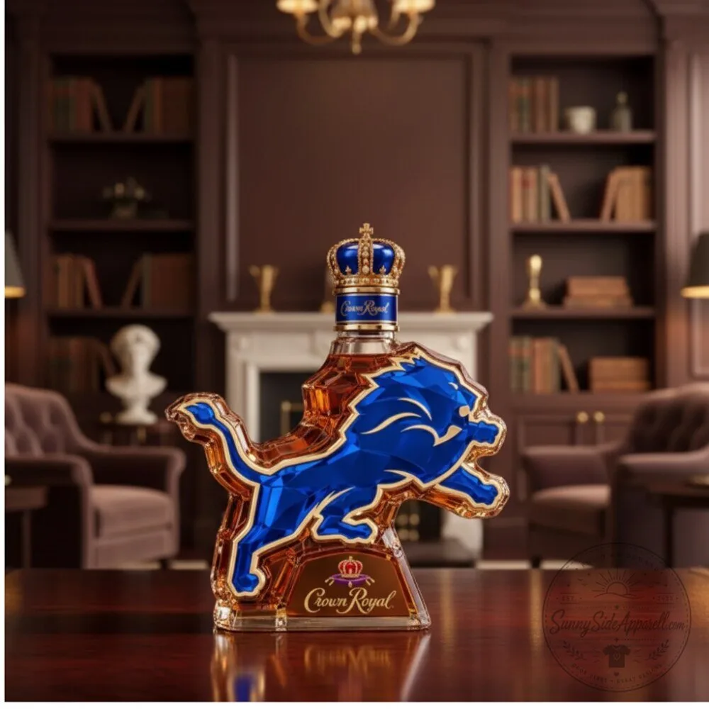 Crown Royal Detroit Lions Shaped Whiskey Glass Decanter 2026