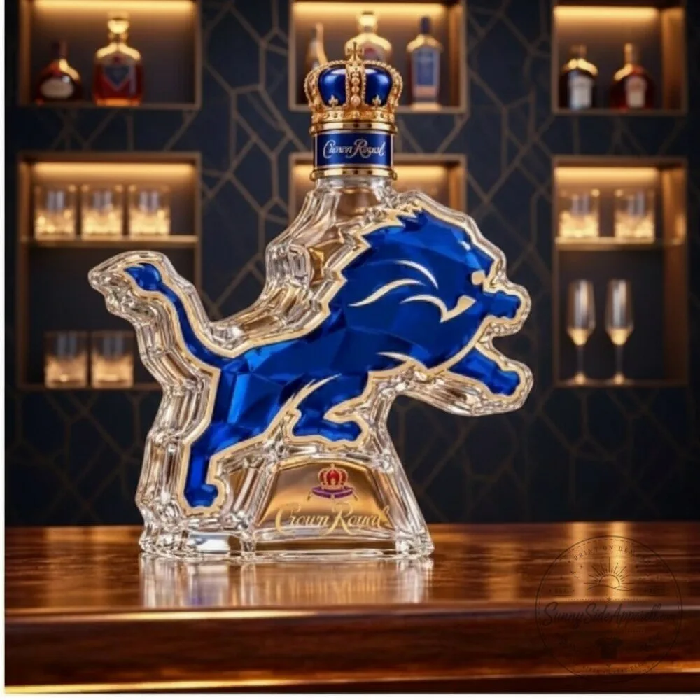 Crown Royal Detroit Lions Shaped Whiskey Glass Decanter 2026 7 Crown Royal Detroit Lions Shaped Whiskey Glass Decanter 2026