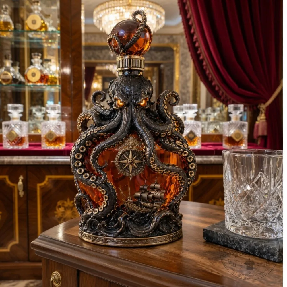 Kraken Voyage Octopus Decanter Whiskey Bottle 2026