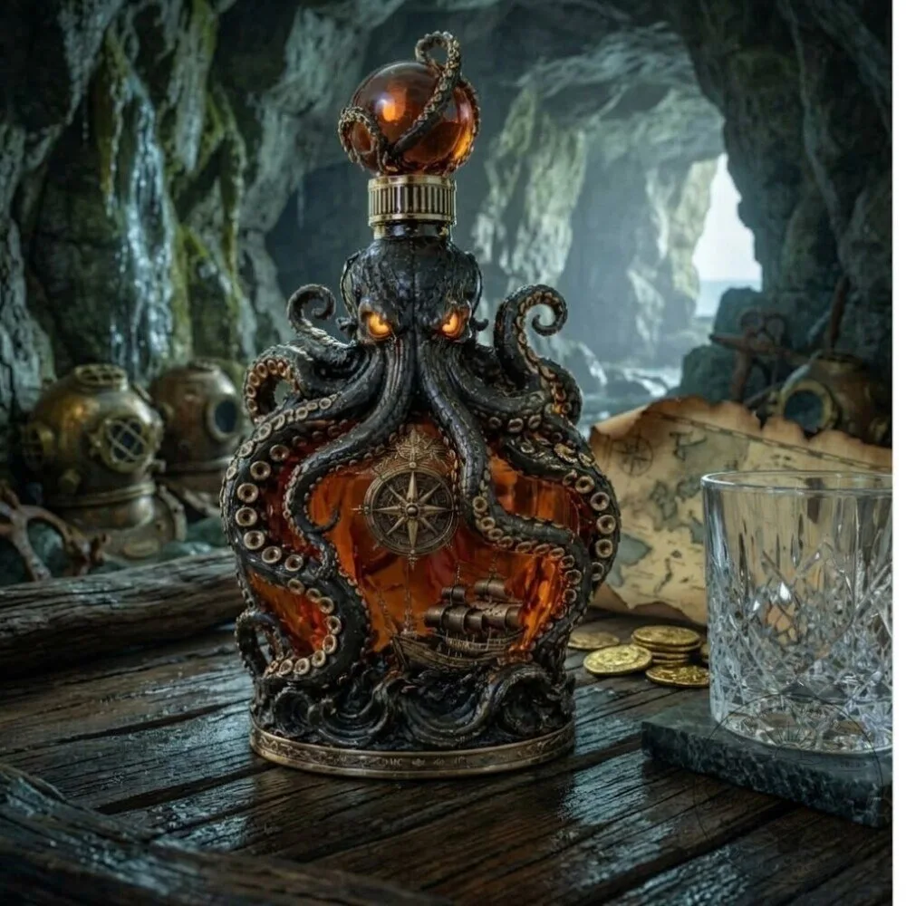 Kraken Voyage Octopus Decanter Whiskey Bottle 2026 5 Kraken Voyage Octopus Decanter Whiskey Bottle 2026