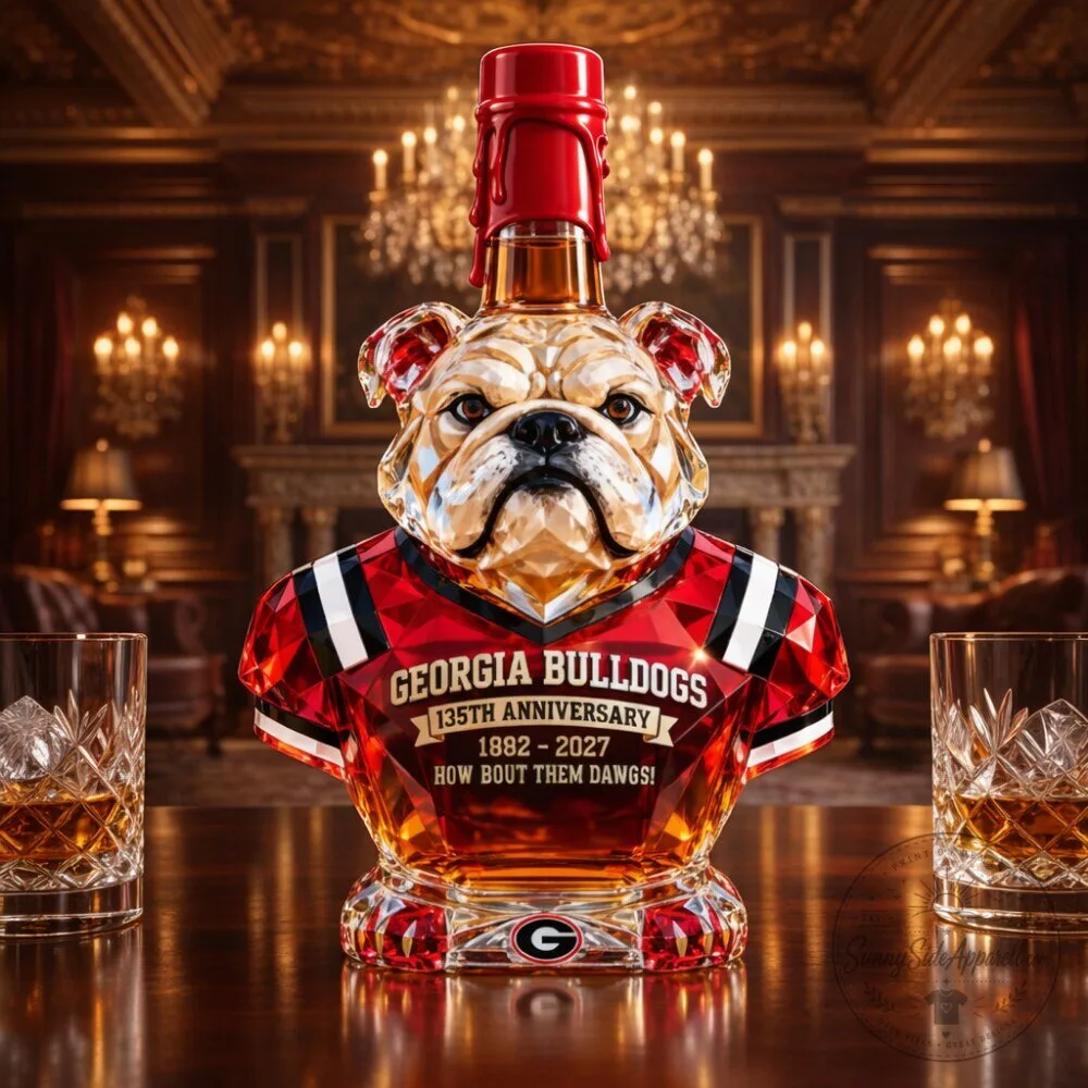Georgia Bulldogs 135th Anniversary Decanter Whiskey Bottle 2026 5 Georgia Bulldogs 135th Anniversary Decanter Whiskey Bottle 2026