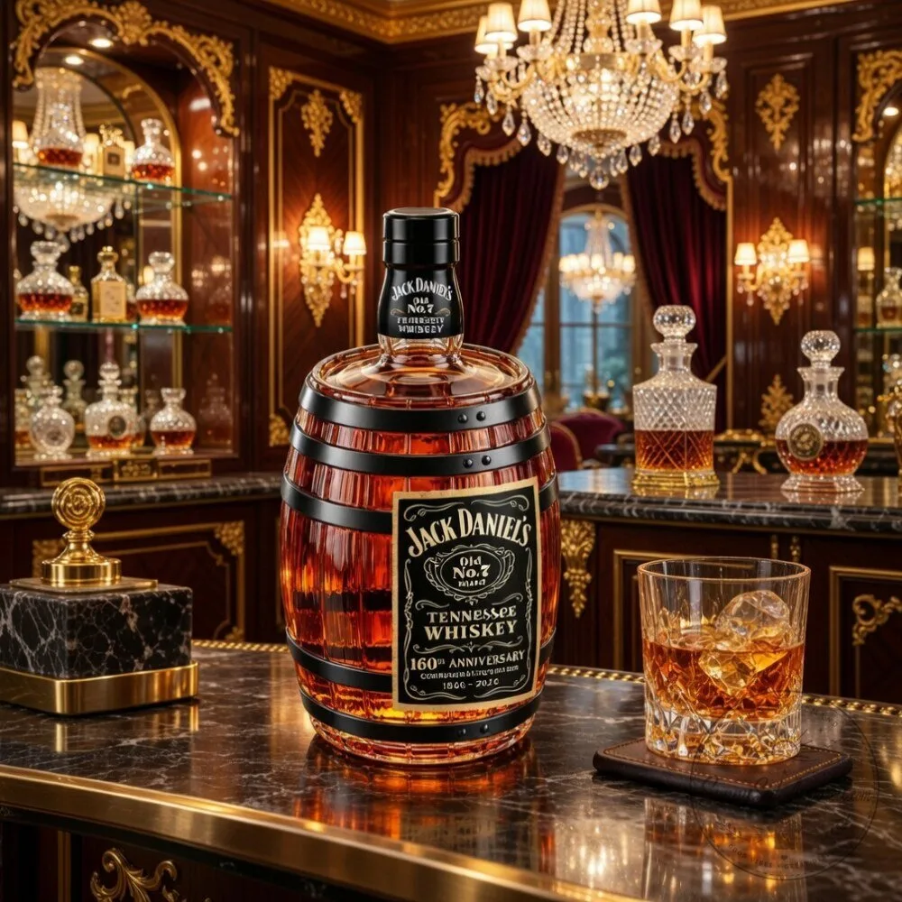 Jack Daniels Whiskey Barrel Shaped Decanter 2026