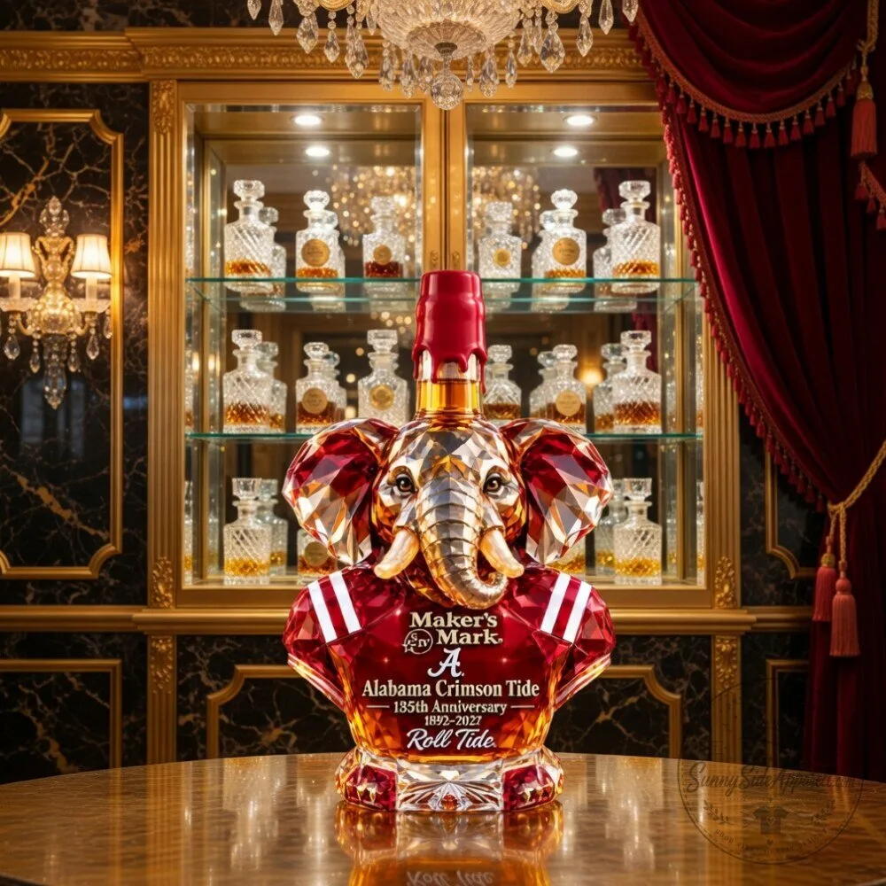 Alabama Crimson Tide 135th Anniversary 1892–2027 Elephant Whiskey Decanter 2026