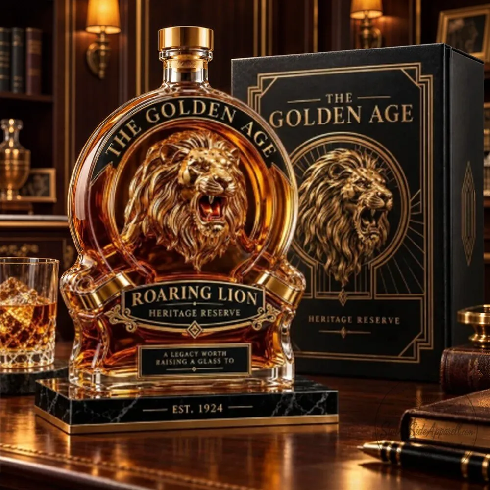 The Golden Age Roaring Lion Heritage Reserve Glass Whiskey Decanter 2026 4 The Golden Age Roaring Lion Heritage Reserve Glass Whiskey Decanter 2026
