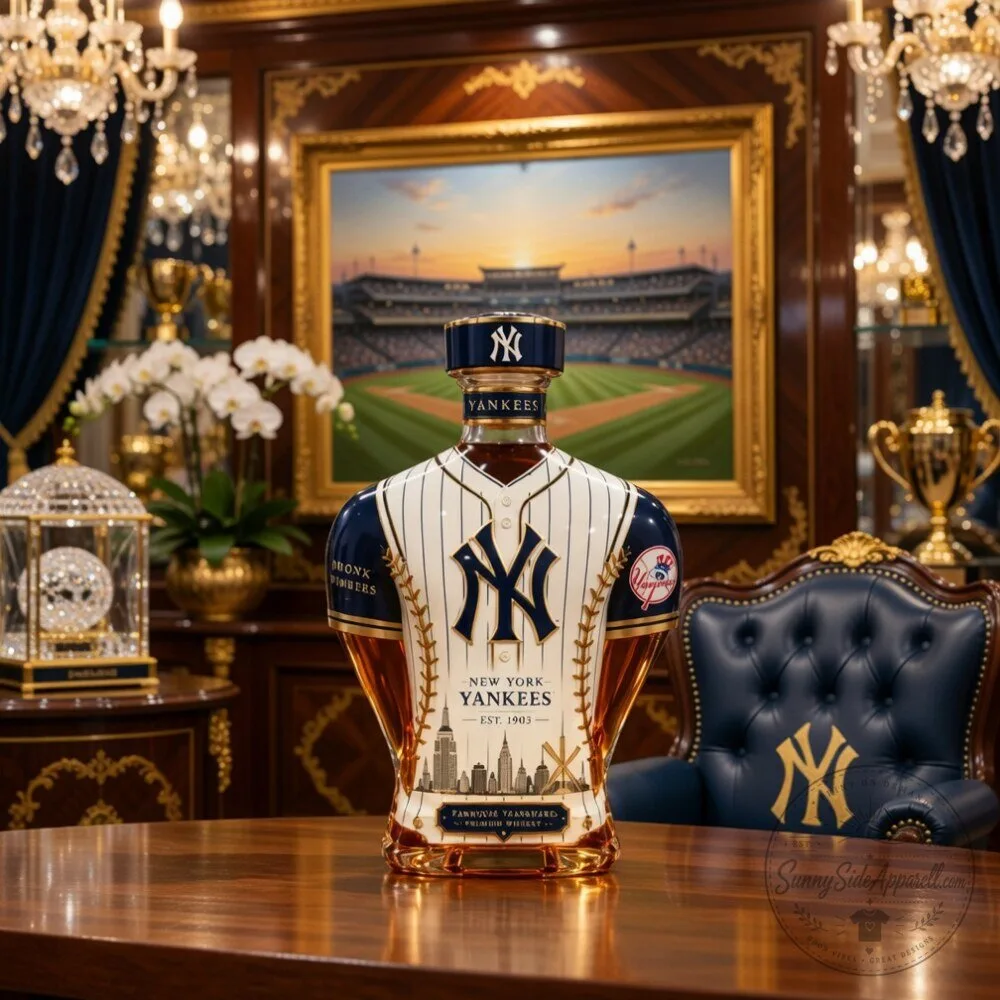 New York Yankees MLB Jersey Shaped Glass Whiskey Decanter 2026