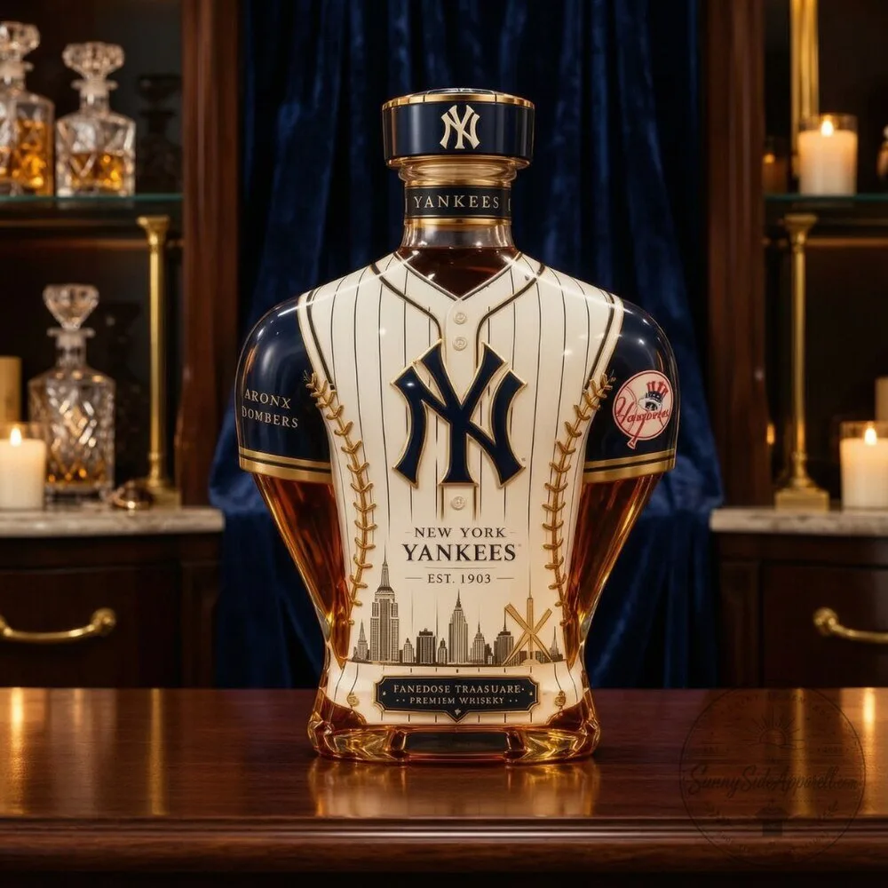 New York Yankees MLB Jersey Shaped Glass Whiskey Decanter 2026 5 New York Yankees MLB Jersey Shaped Glass Whiskey Decanter 2026