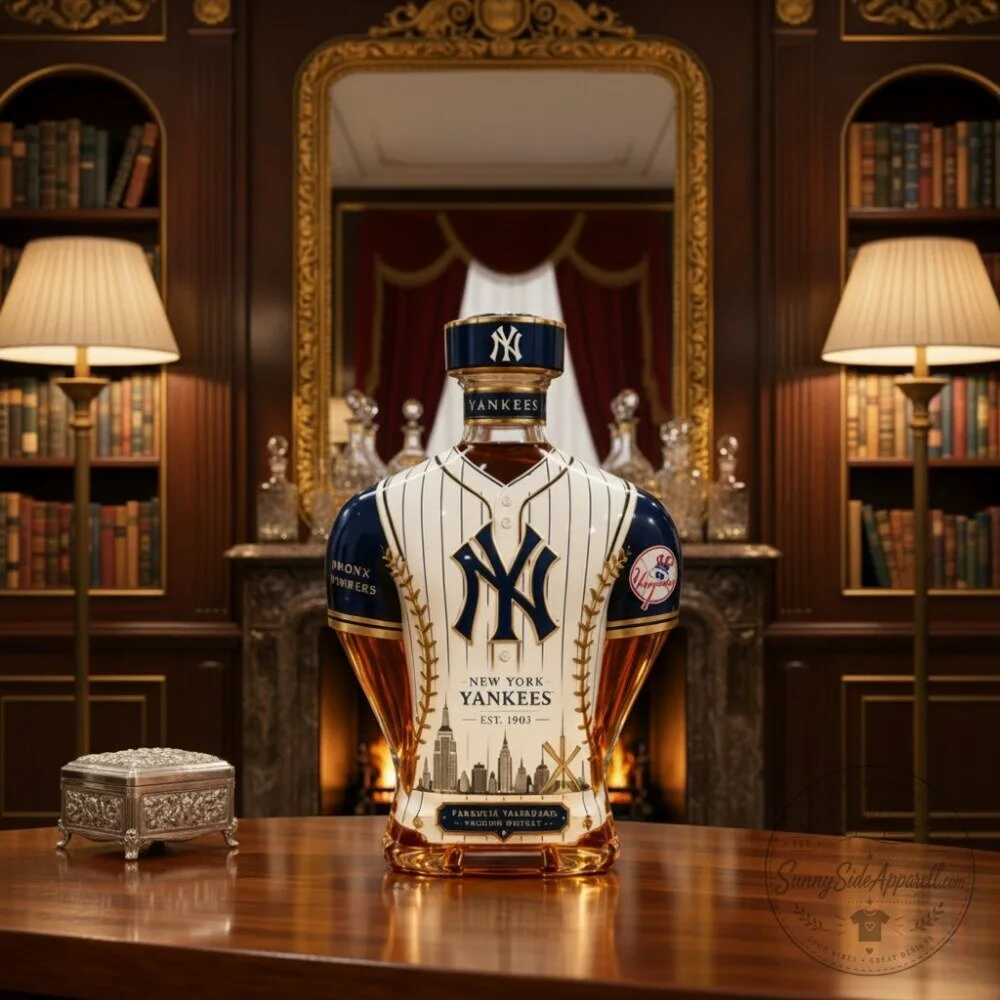 New York Yankees MLB Jersey Shaped Glass Whiskey Decanter 2026 7 New York Yankees MLB Jersey Shaped Glass Whiskey Decanter 2026